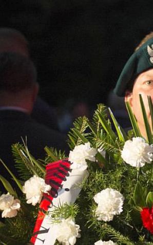 Prezes IPN dr Jarosław Szarek na ogólnopolskich obchodach 78. rocznicy wybuchu II wojny światowej