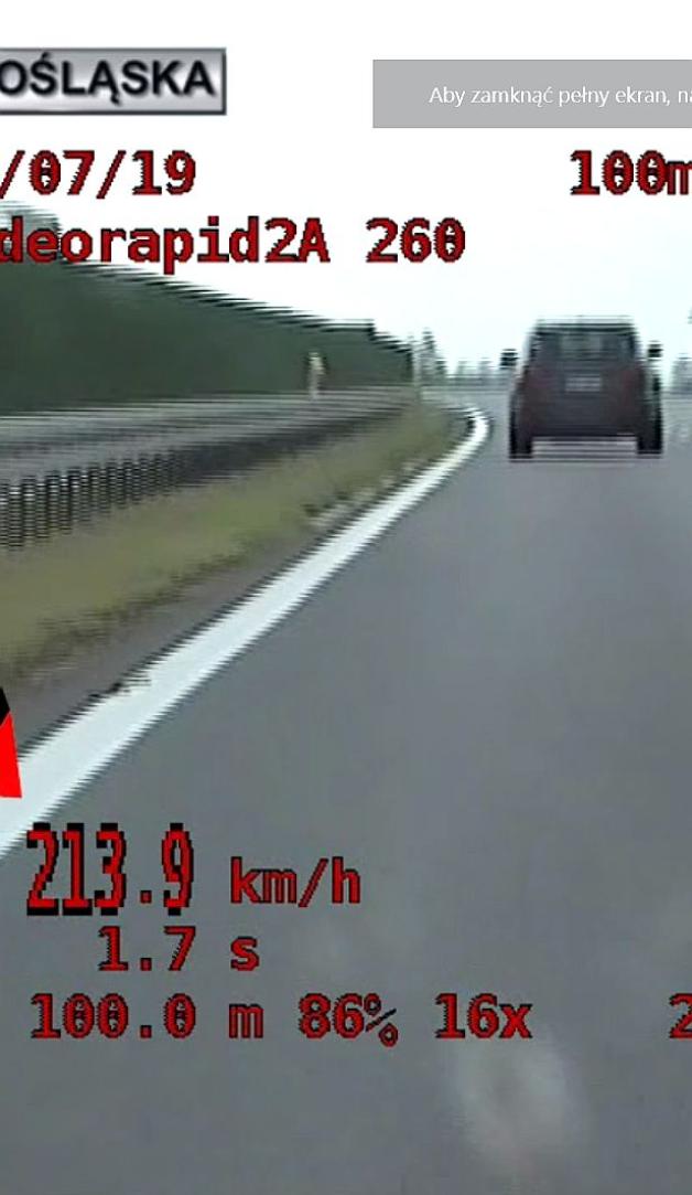 Pędził 224 km/h na drodze S8 